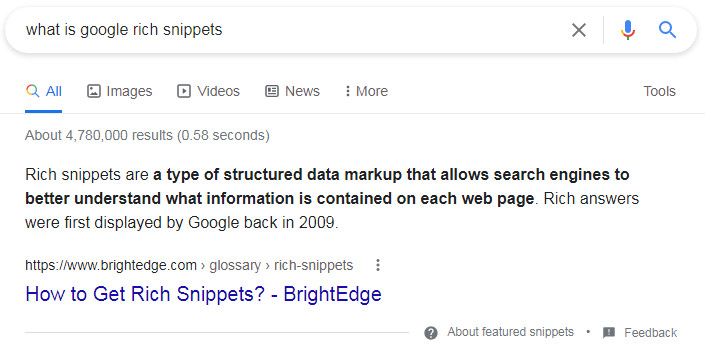 گوگل ریچ اسنیپت چیست ؟
